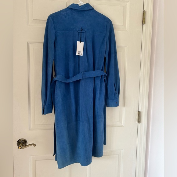 Iris And Ink Blue Suede Dress Size 8 - Picture 6 of 11